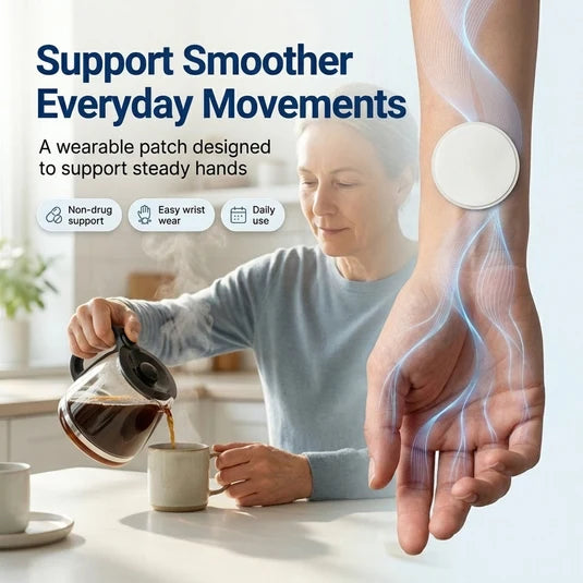 Wearable patch designed for everyday hand support
