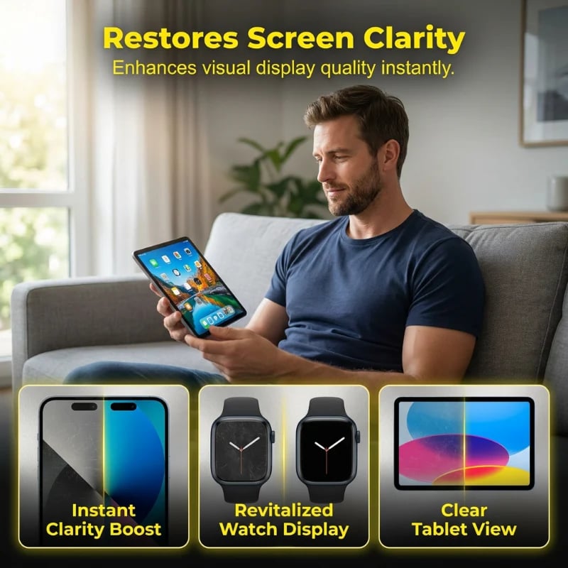 Device screen care for phone watch and tablet