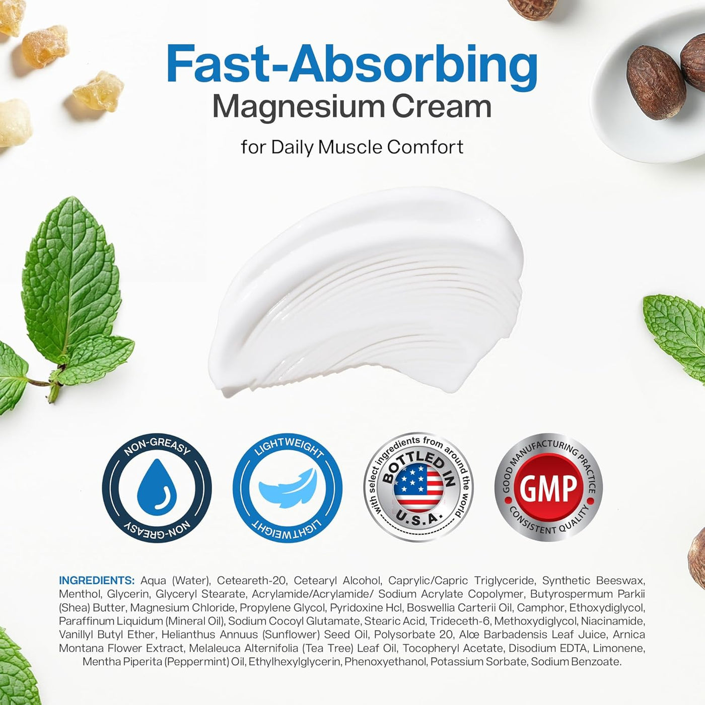 Fast Absorbing Magnesium Cream